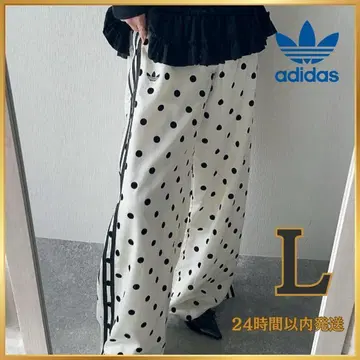 인기 아디다스 새틴 트랙 팬츠 도트 무늬 L 도트 화이트 아디다스