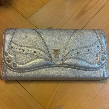 ANNA SUI 장지갑 가마구치 골드 별 패턴