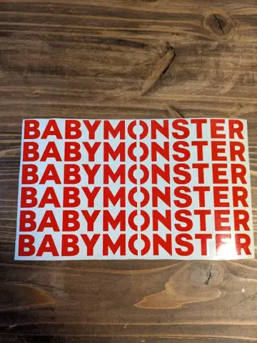 커팅 스티커 BABYMONSTER 전사식 스티커