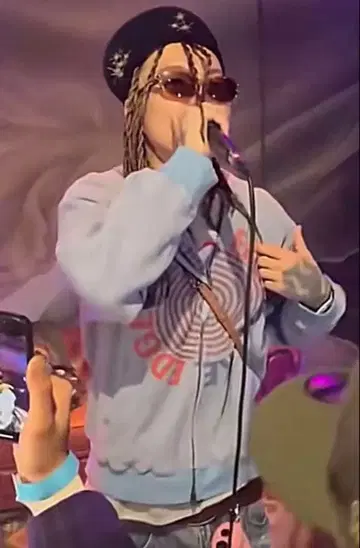 [ WOKE EDGE ] Washed Thermal Zip Hoodie