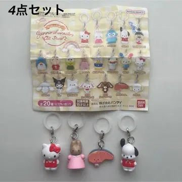 새상품 Sanrio 메지루시 액세서리 키티 마론 크림 외 4종 세트