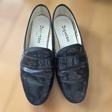 Repetto 블랙 로퍼 마이클 38 페이턴트 박스 포함