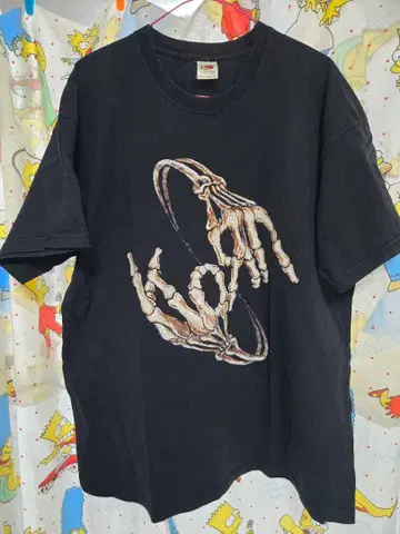 Korn Tour 2005 밴드 티셔츠 블랙 XL