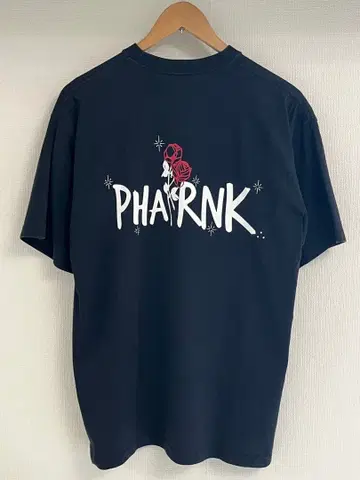PHATRNK 티셔츠 블랙 로즈 프린트