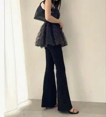 snidel 하이웨스트 스트레치 데님 SWFP244034