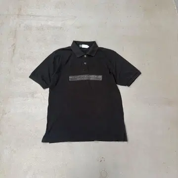 80s 칸사이 MAN 와펜 반팔 피케 셔츠 티셔츠 남성용