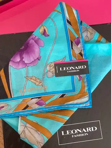 LEONARD FASHION 대형 손수건 스카프 꽃무늬