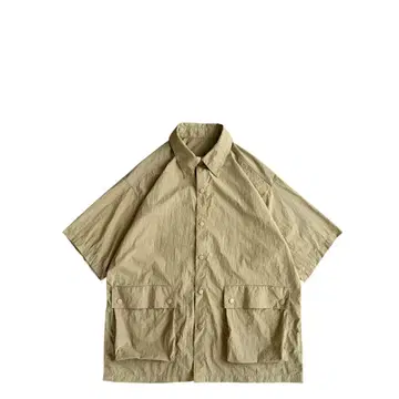 [ 새상품급 ] USED 00s 입체 포켓 반팔 나일론 셔츠 BEG