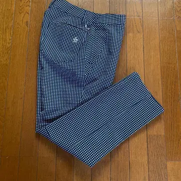 가격 인하 Munsingwear 여성 팬츠 네이비 체크 무늬 골프