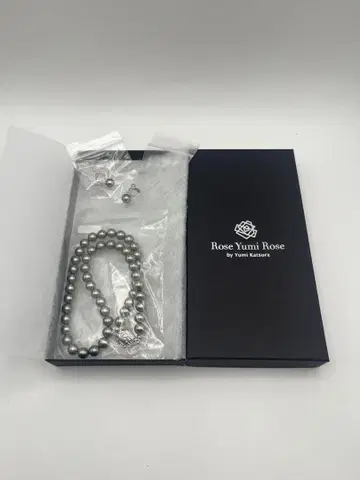 로즈 유미 로즈 펄 목걸이 귀찌 세트