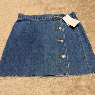 MOUSSY 데님 미니 스커트 110 BLU 사이즈 1