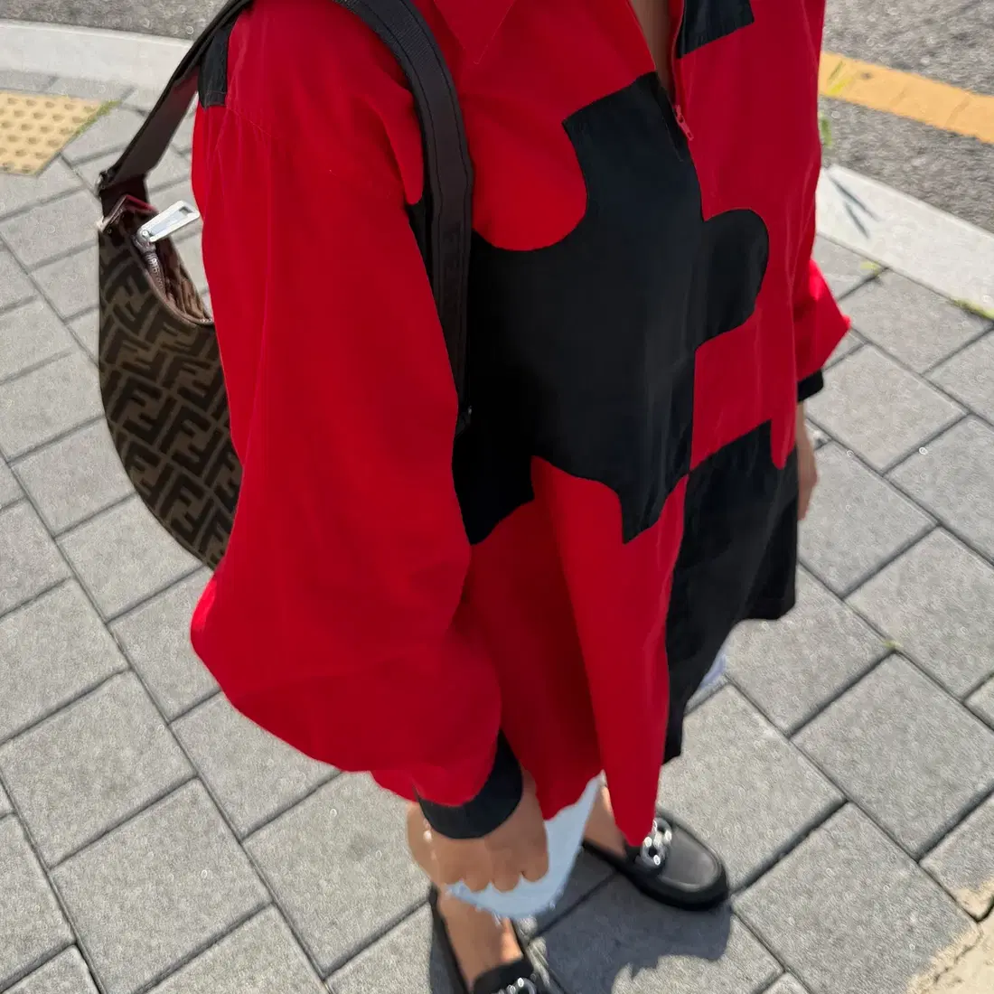 Moschino, Moschino Vintage Puzzle Colorblock Shirt