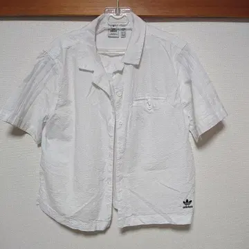 H1191 새상품급 adidas 반팔 카라 부착 셔츠 화이트 S