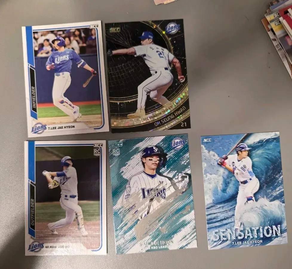 삼성 라이온즈 scc 카드 24-25 일괄 판매합니다. 이재현 오승환