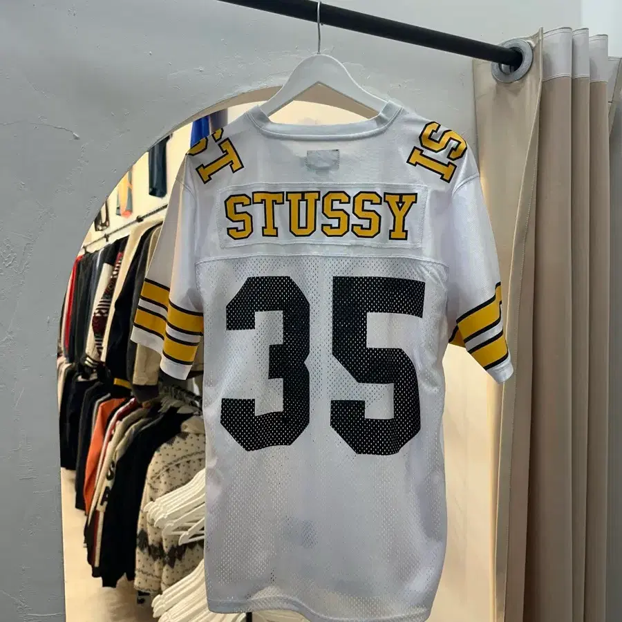 Stussy 35th Anniversary IST Mesh Football Short Sleeve Jersey
