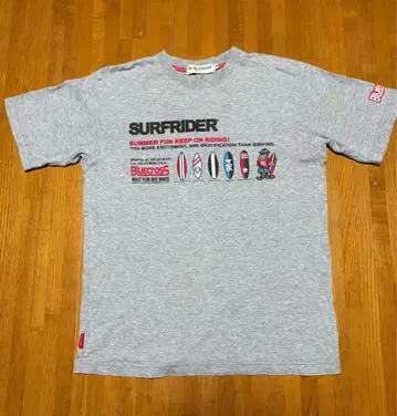 레어 BLUE CROSS SURFRIDER 반팔T셔츠 그레이 M사이즈