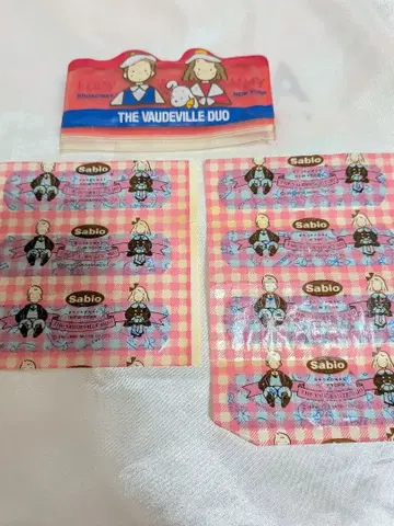 쇼와 레트로 산리오 더 보드 빌듀오 반창고 사비오 에디&에미