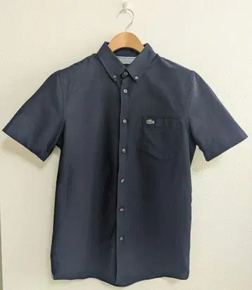 LACOSTE 라코스테 반팔 셔츠 네이비 남성용