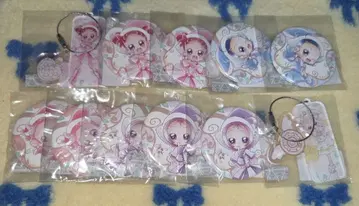 오쟈마녀 도레미 와이어 키링 캔뱃지 아이코 하나 팝 욘푸