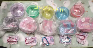 메조피아노 미니 에나멜 백 마스코트 5개 세트 컴플리트