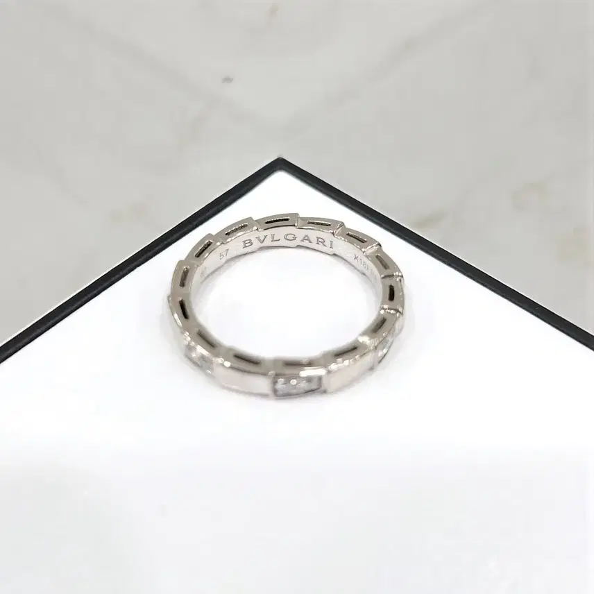 불가리 다이아 세르펜티 바이퍼링 18K 화이트골드 57호 353381 사진 4