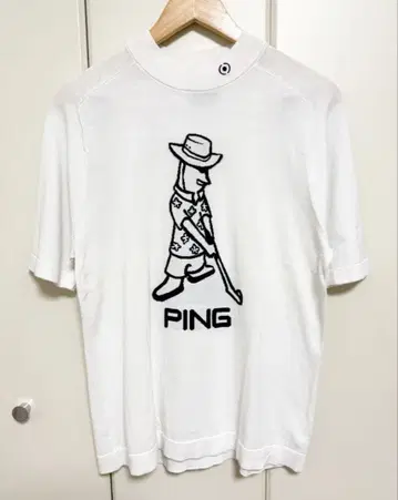 PING 모크넥 반팔 니트