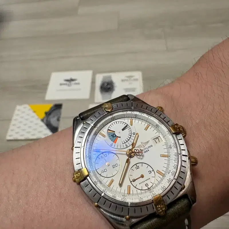 브라이틀링 18k크로노맷 Yachting Regatta