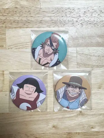 ONE PIECE 해군 조직도 캔뱃지 3종 세트
