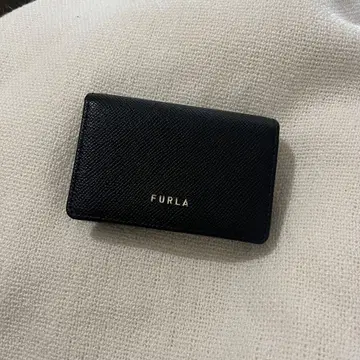 FURLA 훌라 명함지갑 카드 케이스 블랙 가죽 대용량 새상품급