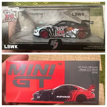 MINI GT LBWK & Godzilla Belgium GT- R34