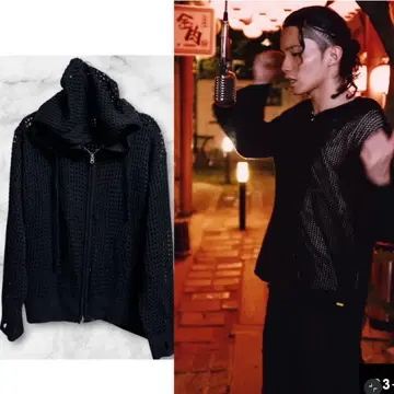 [HARKA] 메쉬 집업 후드티 swag y2k 다크웨어 양파토