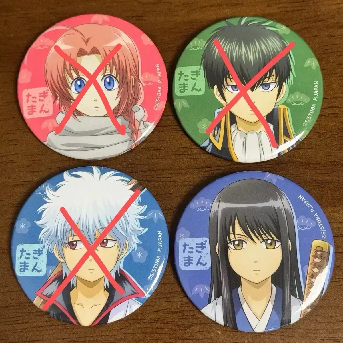 Bulk] Gintama 3Z Pop Up Random ID Card Acrylic Keyring Photo Set