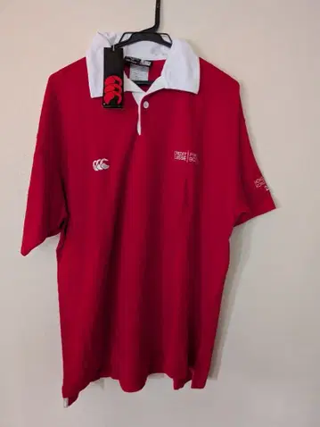 Canterbury 홍콩 세븐스 2003 피케 셔츠 빨간색 M