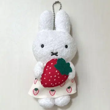[ 새상품급 ] 미피 스트로베리 마스코트 키체인(세키구치/딸기/딸기)