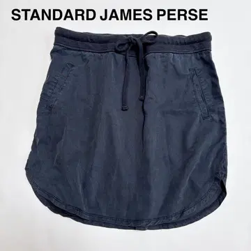 제임스 퍼스 JAMES PERSE 드로스트 미니 스커트 블랙