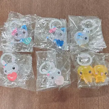 헤이세이 팬시 캐릭터즈 메지루시 액세서리 6개 세트