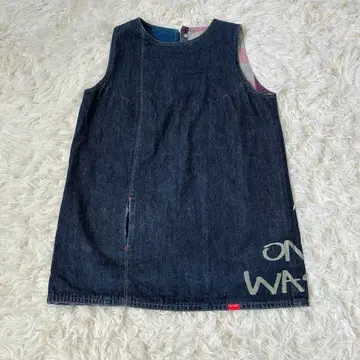 onewash 원워시 데님 패치워크 리버서블 베스트