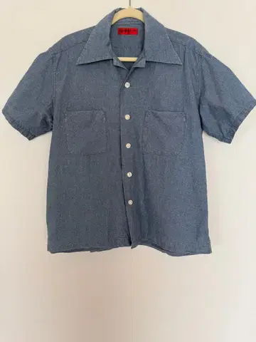 EVISU YAMANE 데님 셔츠 반팔 42