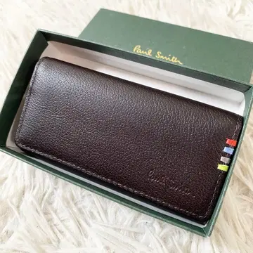 [ 미사용 새상품 ] Paul Smith 가죽 4연 키케이스 키링 포함