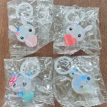 헤이세이 팬시 캐릭터즈 메지루시 액세서리 가챠 4개 세트