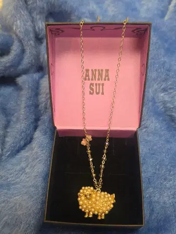 [ 초레어 미품 ] ANNA SUI 목걸이 양 모티브 펄