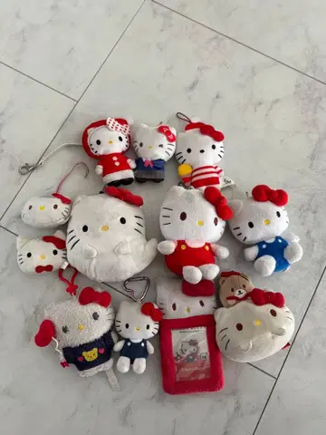 키티 봉제 인형 키링 묶음 판매
