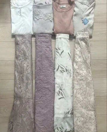 깔끔한 페미닌 핑크 x 그린 미인백화 여자 아나운서 묶음 판매 펄
