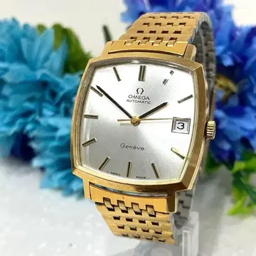 [새상품급] OMEGA Geneve 스퀘어 Automatic 골드 본체