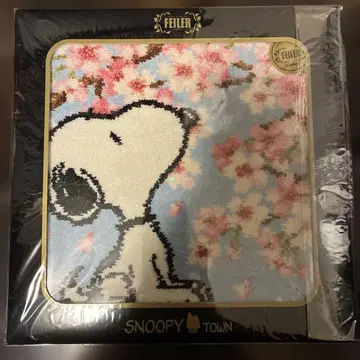 3FEILER SNOOPY TOWN 손수건 벚꽃 스누피