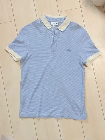 LACOSTE 마린 보더 피케 셔츠