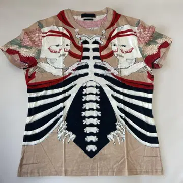 레어 Alexander McQueen 데미안 허스트 콜라보 T셔츠