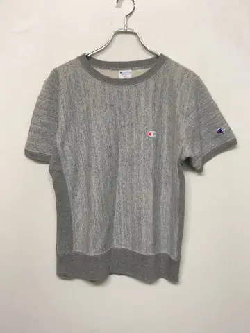 Champion Reverse Weave 원포인트 자수 멜란지 티셔츠