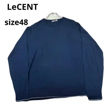 미사용 새상품 LeCENT 캐시미어 썸머 니트 스웨터 네이비