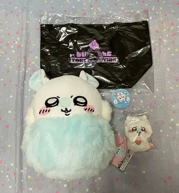 치이카와 모몽가 봉제 인형 마스코트 런치 토트 3종 세트